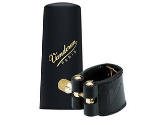 Vandoren LC290P Leather Ligature for V16 Baritone Saxophone with Plastic Cap