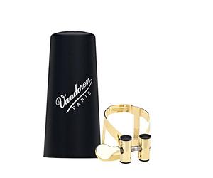 Vandoren LC51GP M/O Bb Clarinet Ligature with Plastic Cap, Gold