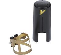 Vandoren LC56AP Soprano Saxophone Aged M/O Ligature with Plastic Cap, Gold
