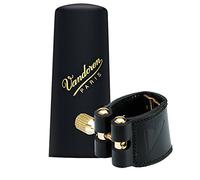 Vandoren Leather Soprano Saxophone Ligature with Plastic Cap