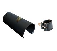 Vandoren Ligature & Cap Alto Sax. Leather+Plastic