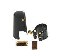 Vandoren Leather Soprano Saxophone Ligature with Plastic Cap