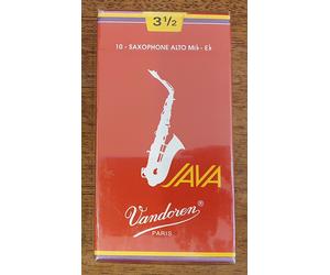 Vandoren Red Java Reeds for Alto Saxophone, Boxes of 10, Various Strengths