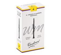 Vandoren Traditional White Master Bb Clarinet Reeds 4 (10 Pack)