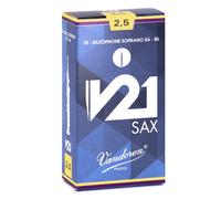 Vandoren V21 Soprano saxophone reeds, box of 10 - Strength 2,5