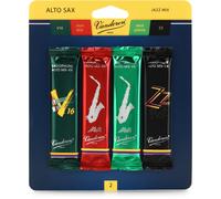Vandoren SRMIXA2 Alto Sax Jazz Reed Mix Card includes 1 each ZZ, V16,