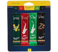 Vandoren SRMIXA3 Alto Sax Jazz Reed Mix Card includes 1 each ZZ, V16, JAVA and JAVA Red Strength 3
