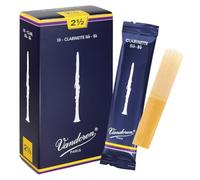 Vandoren Clarinet Reeds Traditional CR1025 Bb – Strength 2.5 – Pack of 10