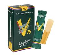 Vandoren V16 Soprano Saxophone Reeds - Box of 10 - Strength 2.5