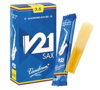 Vandoren V21 Reeds for Alto Saxophone, Boxes of 10, Various Strengths