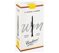 Vandoren CR1625 German White Master Bb Clarinet Reeds (Strength 2.5) (Pack of 10)
