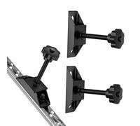 vandrabase 2 Pack L Track Spare Tire Holder Mount, L Track Accessories Heavy Duty Spare Tire Carrier Bracket for Enclosed Trailers, Trucks,Upgraded L-Track Fittings Spare Wheel Carrier