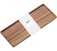 Vandroop Mini Wooden Serving Platter, Small Wood Serving Tray for Tea/Coffee (Acacia Wood, M)