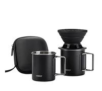 vandroop Portable Pour Over Coffee Maker Set, Collapsible Silicone Coffee Dripper Set, Perfect for Travel, Camping, Home