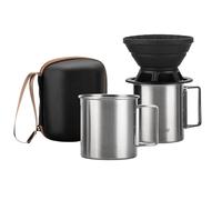 vandroop Portable Pour Over Coffee Maker Set, Collapsible Silicone Coffee Dripper Set, Perfect for Travel, Camping, Outdoors