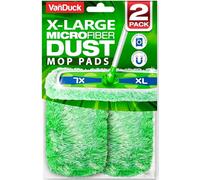 VanDuck XL Dust Mop Pads Compatible with Swiffer XL (2 Pack) - Extra Large Dry Pads Refills - Microfiber Covers Reusable Mop Heads (Handle is Not Included)