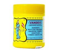 Vandvi Compounded Asafoetida Powder, Rice and Wheat Flour Blend with Turmeric, Gum Arabic for Indian Cooking, 100g