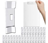 Vane Savers Vertical Blinds, 25 PCS Vertical Blind Repair Vane Savers, Metal Vertical Blind Repair Tabs for Vertical Blinds Replacement Slats, White