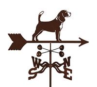 Vane Steel Beagle Weathervane 21” Height, Includes Metal Deck Mount, Cups Brackets | Hand-Crafted and Family-Owned, Made in The USA with Triple Powder Coating, Limited