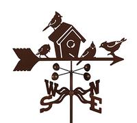 Vane Steel Birdhouse Weathervane 80” Height, Includes Metal Garden Mount, Wind Cups & Brackets | Hand-Crafted and Family-Owned, Made in The USA with Triple Powder Coating, Lim
