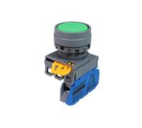 VaneAims 22mm Plastic Switch FXBY6 Momentary Self-Locking Power Plane Button Switch 1NO 1NC Red Yellow Blue Green White Black(12pcs,Momentary,2NO)