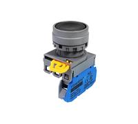 VaneAims 22mm Plastic Switch FXBY6 Momentary Self-Locking Power Plane Button Switch 1NO 1NC Red Yellow Blue Green White Black(3,Momentary,1NO1NC)