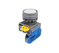 VaneAims 22mm Plastic Switch FXBY6 Momentary Self-Locking Power Plane Button Switch 1NO 1NC Red Yellow Blue Green White Black(Set 1,Momentary,3NC)