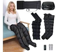 vanenferse 6 Cavity Lymphatic Drainage Massager Legs, Electric Pressure Massage Machine Air Compression Body Massager Con 6 Modes, Pneumatic Leg Wrap Pressure Machine for Pain and Circulation