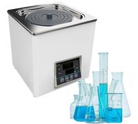 vanenferse Digital Display Thermostatic Lab Water Bath - Scientific Heating Bath with Anti-dry Burning Timer & Temperature Control - Stainless Steel Liner and Protective Cover Lid - for Laboratory