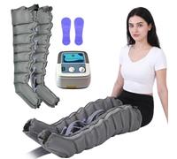 vanenferse Pressotherapy and Lymphatic Drainage, 8-Cavity Pressotherapy Boots, Electric Air Compression Massager Machine, Lymphoedema Treatment for Legs, Relieves Muscle Pain Fatigue