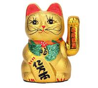 VanEnjoy 7" Beckoning Ceramic Maneki Neko Lucky Fengshui Cat