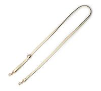 VanEnjoy Adjustable Genuine Leather Crossbody Straps Replacement - Width 1/2“, Length 25”-51”, Beige, Gold Rock, classic