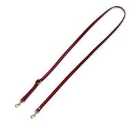 VanEnjoy Adjustable Genuine Leather Crossbody Straps Replacement - Width 1/2“, Length 25”-51”, Purplish Red, Gold Rock, Classic