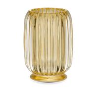 VanEnjoy Clear Yellow Toothbrush Cup Glass Toothbrush Holder for Bathroom, Unique Toothbrush Holder