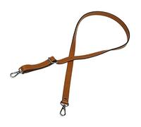 VanEnjoy Full Grain Genuine Leather Adjustable CrossBody Strap Replacement for Bag Purse, 0.7" Wide,26-51" Long, Brown-grey Buckles