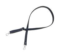 VanEnjoy Full Grain Genuine Leather Adjustable CrossBody Strap Replacement for Bag Purse, 0.7" Wide,26-51" Long (Navy-Silver Buckles)