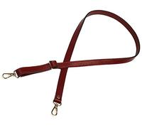 VanEnjoy Full Grain Genuine Leather Adjustable CrossBody Strap Replacement for Bag Purse, 0.7"Wide,26-51"Long, Wine Red, Medium