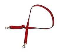 VanEnjoy Full Grain Genuine Leather Adjustable CrossBody Strap Replacement for Bag Purse, 0.7" Wide,26-51" Long, Red, 51" x 0.71"