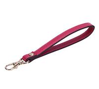 VanEnjoy Genuine Leather Keychain Wristlet Keychain Strap for Wallet Purse Clutch Cellphone Wristlet Key(Rosy)