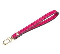 VanEnjoy Wristlet KeyChain Cellphone Genuine Leather Hand Strap with Square Lock - Pink - Medium