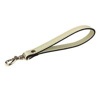 VanEnjoy Wristlet Keychain Genuine Leather Hand Strap (Beige)