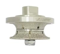 VANEPIC V20 Diamond Full Bullnose Profile Wheel Diamond Hand Profiler Router Bit Wheel Vacuum Brazed with 5/8-11 Thread for Grinder Polisher Granite Marble Concrete and Countertop Edge Shaping