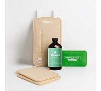 Vanera Liver Detox Castor Oil Pack wrap, Organic Cotton Bundle with 1 Reusable Wrap, 2 Cotton Flannels, Hot/Cold Pack & Castor Oil