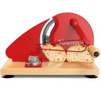 vanerepok Upgrade Manual Bread Slicer for Homemade Sourdough Bread, Classic Hand Crank Home Bread Slicer With Scale Line and Steel Fence, Sharp Blade, Adjustable Width for Homemade & Commercial Use