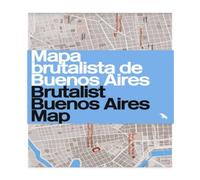 Vanessa Bell Brutalist Buenos Aires Map / Mapa brutalista de Buenos Aires Sheet Vanessa Bell Multicolor