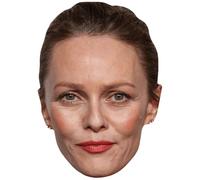 Vanessa Paradis (Red Lip) Celebrity Mask, Flat Card Face, Fancy Dress Mask