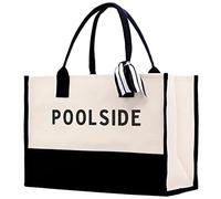 VANESSA ROSELLA Beach Tote Bag Large - Chic Tote Bag for Pool Gym Travel Cruise Picnic Road Trip, Poolside, L