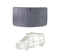VanEssential Insulated Stealth Blackout FRONT WINDSHIELD Cover Designed for RAM Promaster Van Years 2014 to Current Model - Charcoal Gray