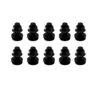 VanEssential L-Track Single Stud Bolt M10 x 1.0 Thread (Metric) 25mm / 1 inch Venture Track Accessory Black- 10 pcs