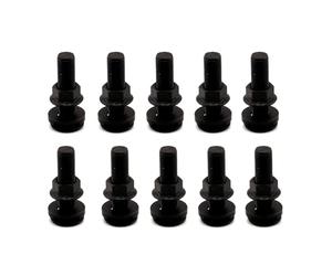 VanEssential L-Track Single Stud Bolt M10 x 1.0 Thread (Metric) 38mm / 1.5 inch Venture Track Accessory Black- 10 pcs